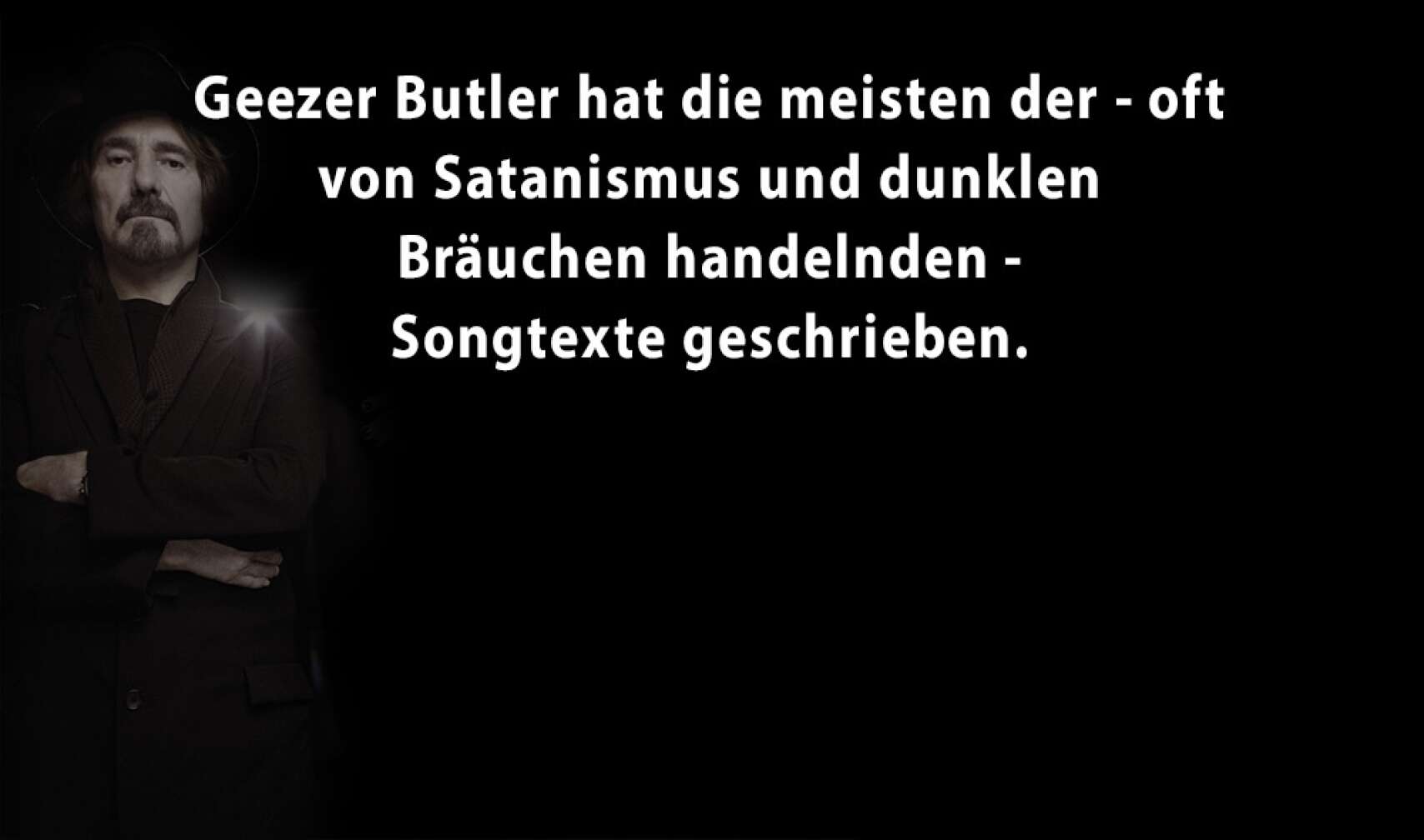 5 Facts über Geezer Butler